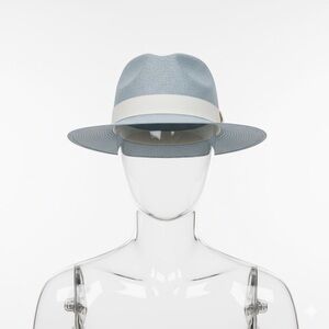 Sensi Studio Blue Fedora with Cream Band os